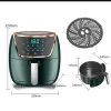 Fryers Air Fryer 1500W Electric Hot Air Fryers Four Cuisailleur sans écran tactile numérique LCD et Pot de friture antiadhésif