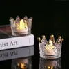 Crystal Glass Clear Unhel Prish Crown tampa copo de copo de acrílico em pó de líquido equipamento de escova líquido
