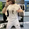Summer new T-shirt Fashion simple men women round neck casual short sleeve trend Black white tiger pattern half sleeve wholesale clothing letters pure cotton D17