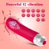 Bullet Vibrator Clitoral Stimulator Vagina Vibrerend Sexy Toy Masturbator Tool 12 Frequentie Vibration Wand