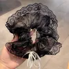 Blacke White Lace Romatic Caponi Romatics Women Girls Girl Wow Ribbon Capelli Scrunchies Fashion Eleganti Accessori per capelli eleganti