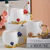 Mugs Enamel Water Cup Ceramic Coffee European Style Tea Creative Gift Household Funny Cups