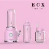 Juicers Authentic Portable Retro Fashion Electric Fruit Fruit Blender Blender Sixleaf en acier inoxydable Cutter Head Kitchen Appliance 300W 0,6L