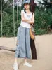 Damskie dżinsy design wakacje luźne wygodne hafty streetwearne proste eleganckie atrakcyjne chińskie style