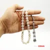 Tasbih Natural Eyes Agate stone muslim misbaha prayer bead islamic accessories on hand turkish jewelry 33 rosary beads bracelet 240412