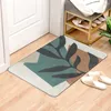 Badmatten farbige Pflanzen drucken dekorative Eingangs Türmat Anti Slip Badezimmer Teppich absorbierende Küche Teppich Tropischer Stil Wohnmatte