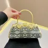 Sacca da sera Diamond da donna incorporare la piccola borsa per la moda per banchetti da sera in abbigliamento obliquo