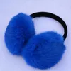 Berets Natural Rex Fur Earmluffs Fashion Femmes chaudes Russie hiver