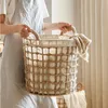 Waszakken Organisator Basket Ins Wind vuile kleren Rattan Breien Huishouden Kinderspeelgoed Slaapkamer Zonkhandries Strip draagt