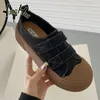 Casual Shoes Retro European And American Wind Platform 2024 Fashion Color Matching Thick Bottom Wear Resistance Women's Autumn