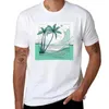 Herrpolos Green Beach T-shirt snabb torkning av anime kläder t skjortor för män pack