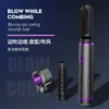 Electric Hair Dryer New three in one hot air comb Automatic curling stick Straight hair dual-use dryer Household H240412