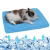 Oreiller chien refroidissement tapis de compagnie lit de compagnie non glissant à glissement d'eau absorbante glace ultra-douce tapis multifonctionnel