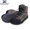 Felt Sole Fishing Wading Boot Nefes Yukarı Akış Ayakkabı Anti-Slip River Wading Waders Boots 240402