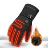 Gants de cyclisme électriques chauffés avec 3 niveaux 4000mAh Batterie rechargeable de chaleur alimentée hiver