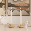 Candle Holders 2 Pcs Advent Holder Wedding Table Decor Pillar Tray Ceramic Column Set