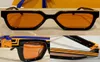 Millionär Sonnenbrille M96006Wn Herren oder Frauen Million Gläser Alte Blume geprägte Orangenlinsen Fashion Classic Black Frame Mirro3270301