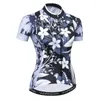 Yarış Ceketleri Ropa Ciclismo Bisiklet Jersey Kadınlar 2024 Yaz Nefes Alabilir Maillot Üniforma Bisiklet Giysileri Bisiklet Giysileri Gömlek Kelebek