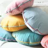 Pillow Unfilled Soft Velvet Round Cover Candy Color Sofa Case Nordic Home Homestay Decoration Nap Covers