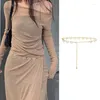 Cinture catena femminile catena elegante strass cinghia cardiaco di abbigliamento casual decori