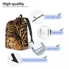 Backpack Tiger Leopard And Crocodile Skin Unisex Travel Bag Schoolbag Bookbag Mochila