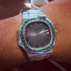 Oryginalny Pekkphilippe Mens Watch Sapphire Nautiluss Automatyczny ruch projektant Watche Men Diamond Luksus Watch Niebieski czarny biały tarcza Montre Dhgate Nowy 5711/111