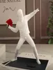 Statues en résine sculptures bancy fleur lance-lance statue bombardier accessoires décoration modernes