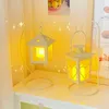 Bougeoirs Korean Kawayi Metal Holder Ornements Home Decor Bedroom LED Christmas Candlestick Bandlelight Dîner Mur Pendant