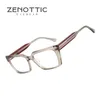 Óculos de sol Frames zenottic 2024 Trend Ladies Glasses ópticas moldura Mulheres óculos de acetato de acetato de metal de óculos MG6579a