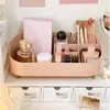 Förvaringslådor Drawer Makeup Box Dormitory Finish Plastic Shelf Cosmetics Skin Care toalett Organisatörer