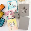 Craft Bundle handlar Heart Star Circle Cut Stamping Foams för att skapa omvänd stämplad bakgrund för papperskort Anpassade intryck som gör