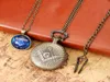 Pocket Watches Retro Men Watch For Necklace Gifts Set With Box Bronze Masonic masonry Pendant Quartz Reloj Hombre9062748