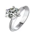 925 Sterling Silver Lab skapade Diamond Ring for Women Engagement Wedding Rings Fine Jewely Whole9413868
