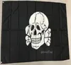 Dobra flaga Totenkopf Fahne Flagi 3x5ft 100 Poliestercanvas Head z metalową przelotką w pomieszczeniach lub na zewnątrz 7050401