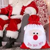 Décorations de Noël grand sac cadeau en tissu le père Noël décoration du paquet de poche de fruits surdimension