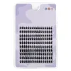 160 Pcs Wheat-Ear Shape Fake Eyelashes Fine Stem, DIY Eyelash Extension, Thick Segmented Clusters, Grafting Lashes Makeup Tool