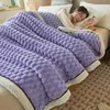 Blankets Winter Thick Bed Blanket Luxury Warm Fluffy Throws Super Comfortable Sofa Sheet Quilt Student Dormitory Comforter