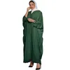 Ethnic Clothing Robe Women's White Stitching Plus Size Abaya Modest Dress For Women Elegante Femme Abayat Muslim Sets