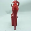 Tanzschuhe Laijianjinxia pvc sexy exotische Pole Dancing Sommer Frauen Sandalen 20 cm High Heels Schnalle Gurtgröße 34-46 E036