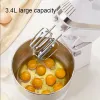 Blender Jiqi Electric Food Stand Mixer Whisk Cream Egg Blender 4l Kök Milkshake/Cake Bread Knådan Kock Cooking Machine Ded Maker