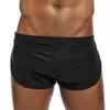 Cuecas Jaycosin Man Underwears Mens Sexy Solid Solid Short respirável gelo calça de seda Bolsa Boxer Underwear