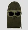 Goggle Balaclava Extra Fine Merino Wool Beanie Geknit hoed Men Cap Outdoor Wind Break Hood behoudt warmte Skull Caps Zwart Army Green1056828