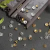 50pcs Tibetan Antique Couleur argenté Gol Fleater Fleur Fleur Bouchons d'extrémité pour les bijoux Bouchons de perles d'aiguille de fabrication de bijoux ACCESSOIRES DIY 240408