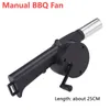 Verktyg BBQ Electric Fan Air Blower Aluminium Alloy Barbecue Handhållen Grill Fire Bellow Tool för picknickcamping
