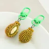 Party Decoration PVC Simulation Durian Mini Toys Creative Model Pendant Keychain Personality Props Bags Cell Phone Accessories