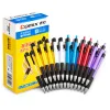Pennen 24 pc's blauwe inkt kleur intrekbare balpen 0,7 mm roller ball office pennen stationery school benodigdheden plastic balpoint pennen