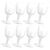 Wegwerpbekers rietjes 8 pc's beker plastic mok mokken mokken champagne tumblers bril helder