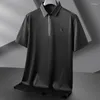 Men's Polos 8xl 7xl 6xl 2024 Summer High End Business Polo Men Tops Short Ments à manches courtes