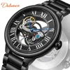 Montre-bracelets entièrement automatique Tourbillon Hollow-out Watch Mechanical Sports dans les sports pour les hommes pour les hommes