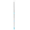 Hangers Reach Closet Pole Hook Splicing Clothes Poles Metal Drying Rod For Shelf Ceiling ( Sky- Blue )